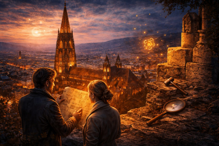 Digitale Stadtrallye Freiburg: Der verschwundene Münsterbauer | Freiburgs geheimnisvolle Rätseltour